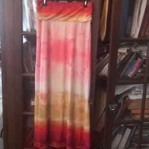 Ladies multi colored long skirt